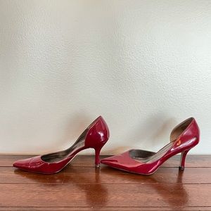 Anne Klein Patent Red Heels